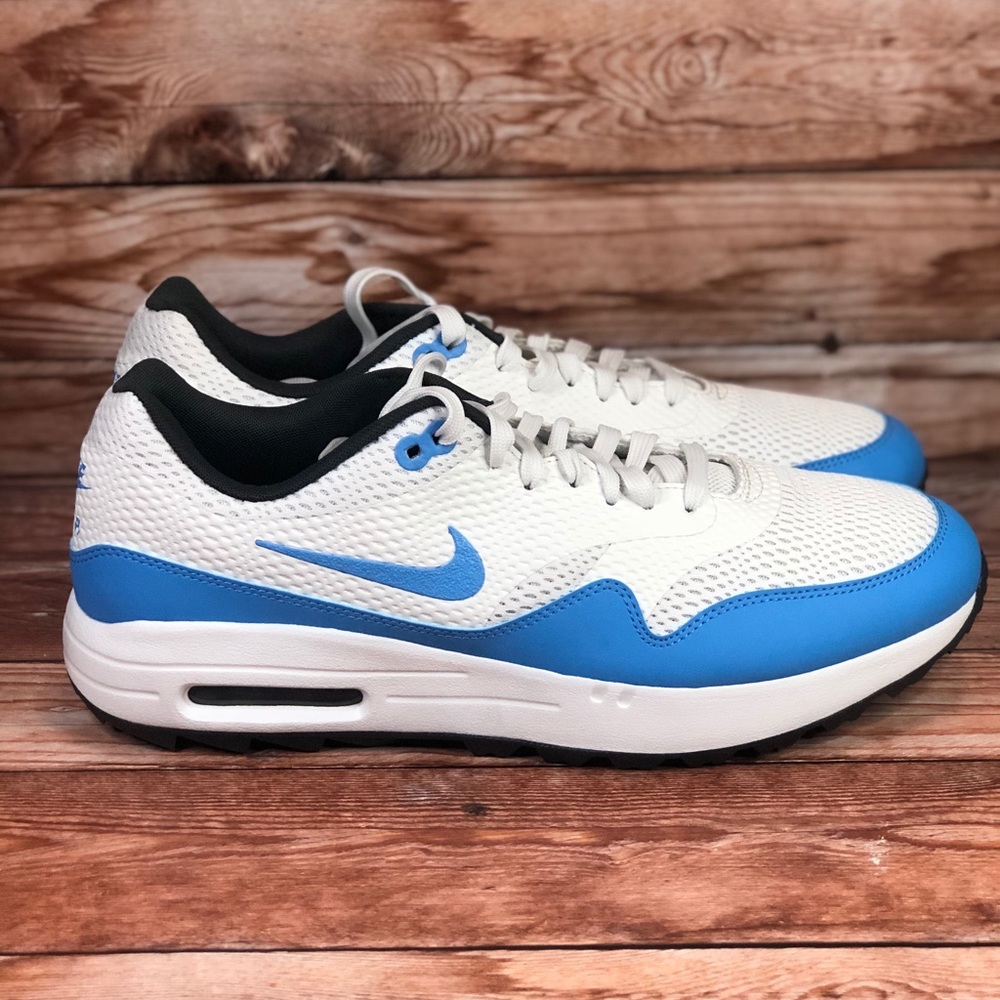 Nike Air Max 1 Golf Shoes Multi Size White Blue